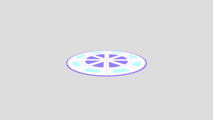 Round carpet 3D Model