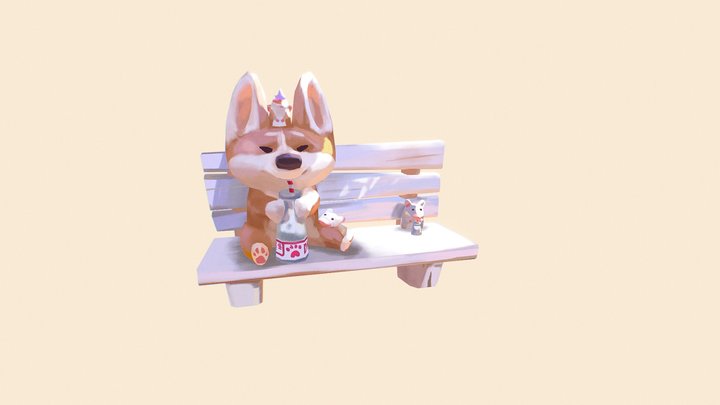 Corgi 3D Model