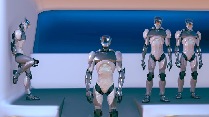 Y2K Android design 3D Model