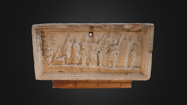 Base marmorea I secolo a.C. - I secolo d.C. 3D Model