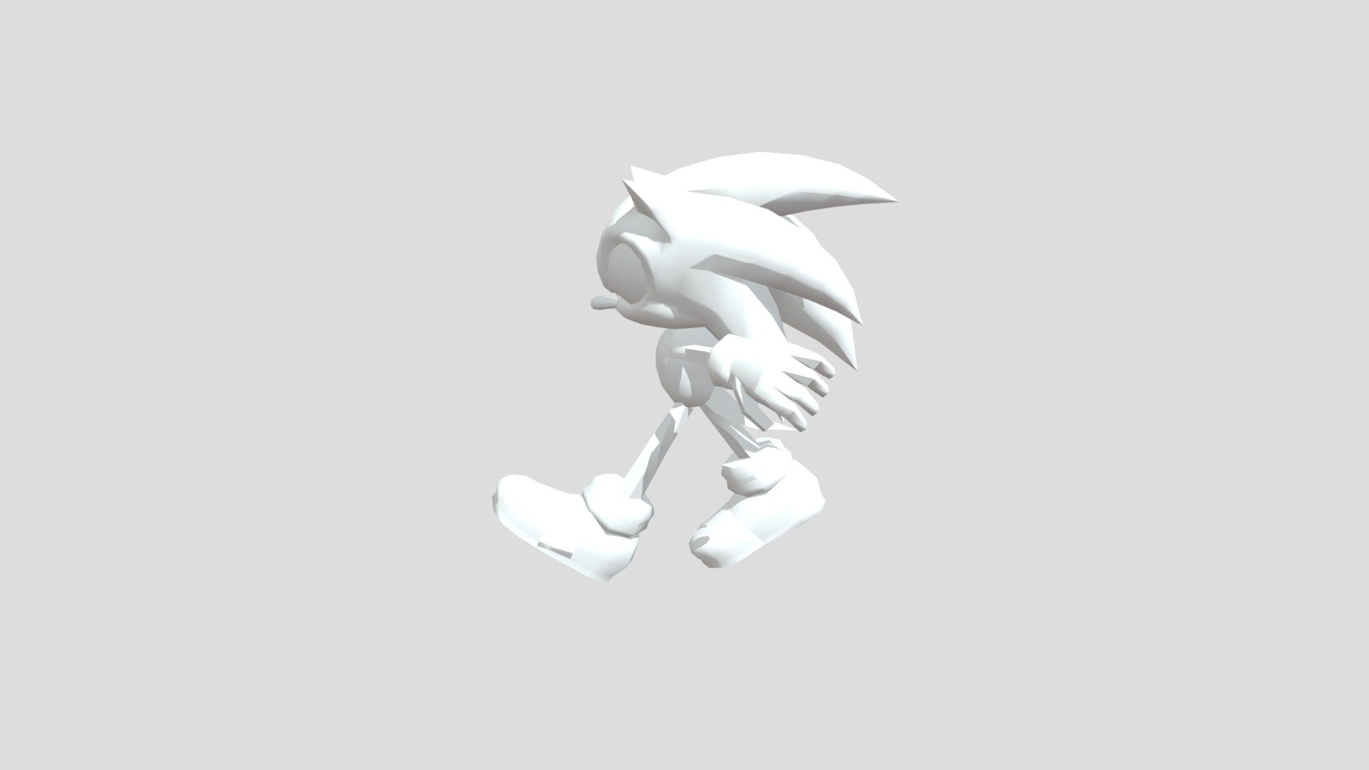 Runing  Sonic The Hedgehog