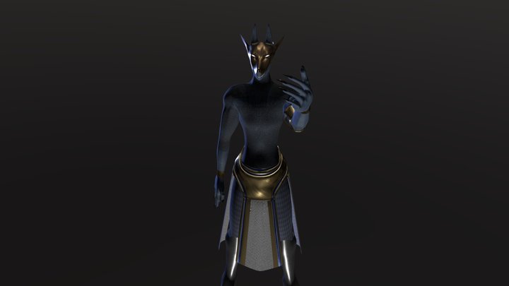 Mini Anubis 3D Model