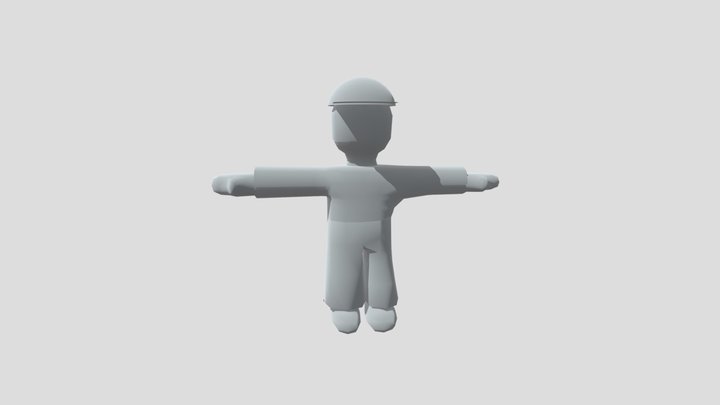 Human (not rigged) 3D Model