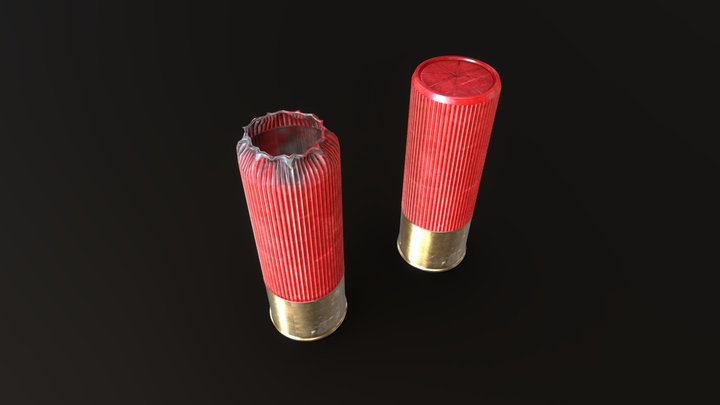 Ammo 12/70 (free) 3D Model