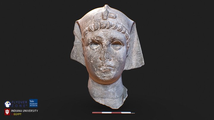 3D rendering of A King (Ptolemaic or possibly Augustus)