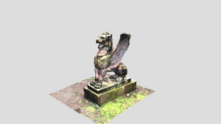 Lion figure statue 3D Model