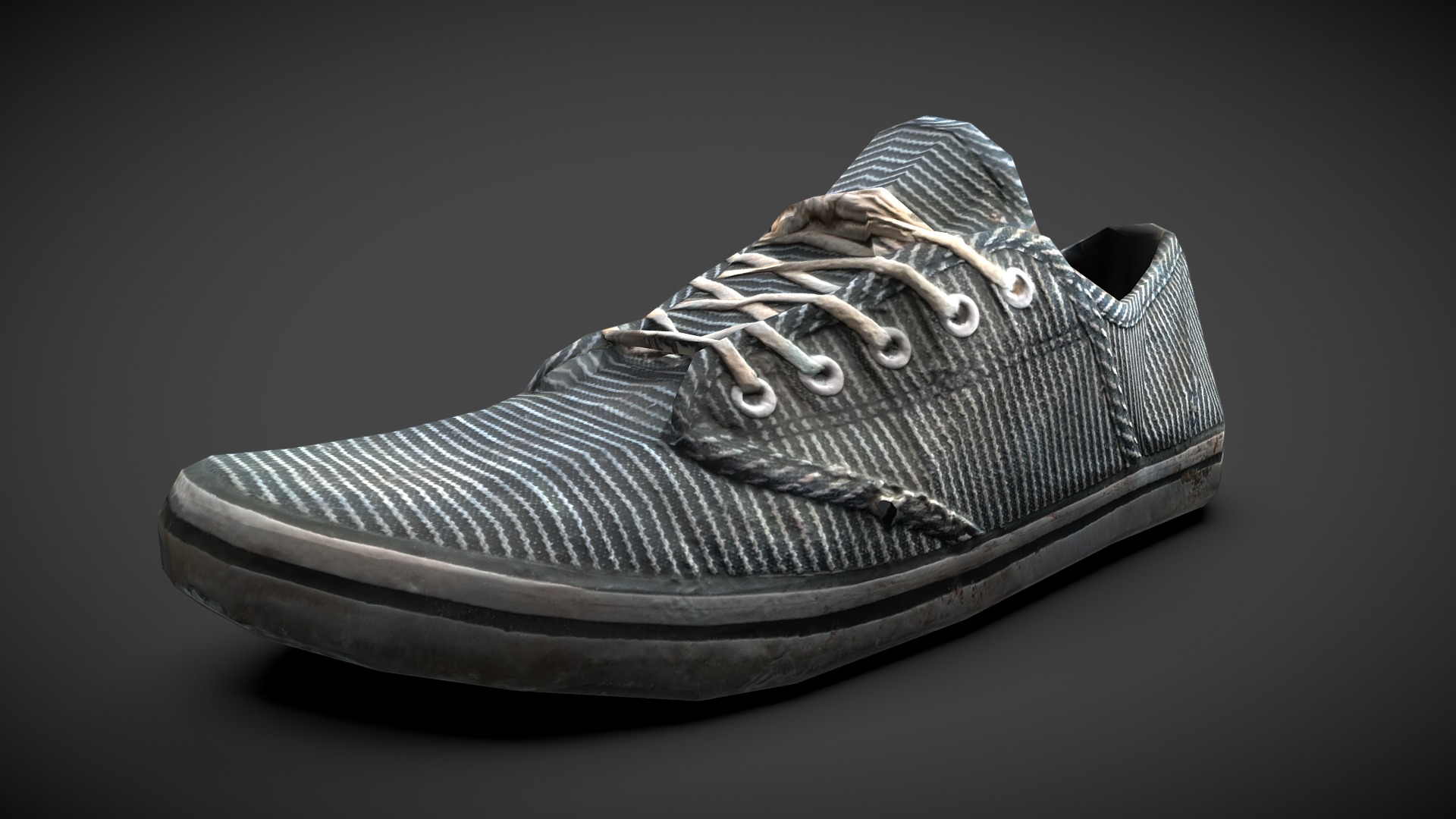 3D model Light walking shoes – Low Poly - This is a 3D model of the Light walking shoes - Low Poly. The 3D model is about a close-up of a shoe.