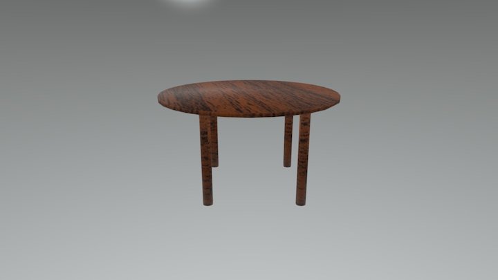 Round Table 3D Model