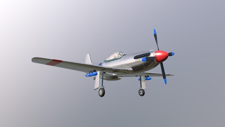 P-51 Mustang 3D Model