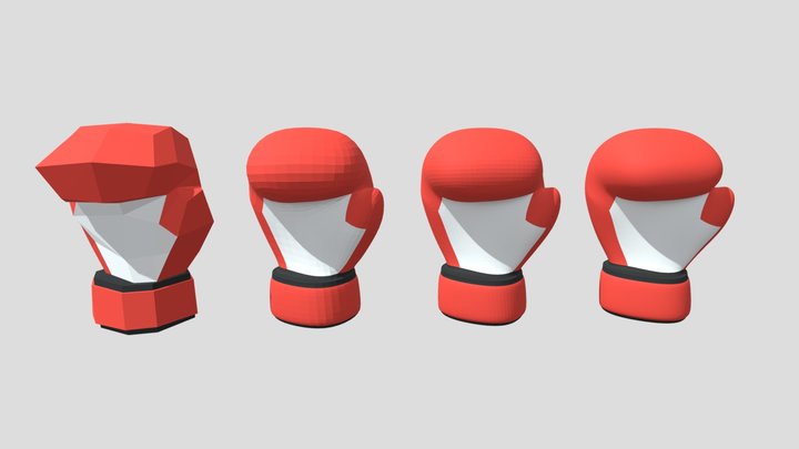 Boxing Gloves - Right Handed 3D Model