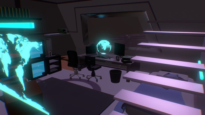 Late Night Study 3D Model