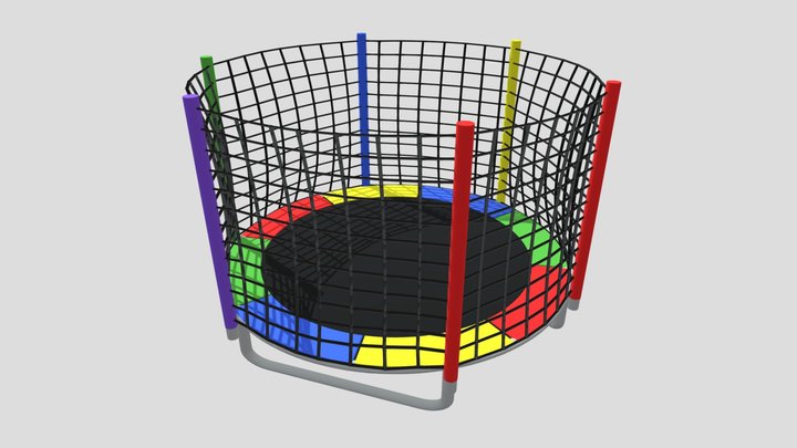 Cama Elástica 3D Model
