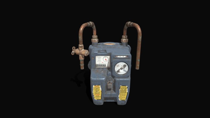 Old gas meter 3D Model