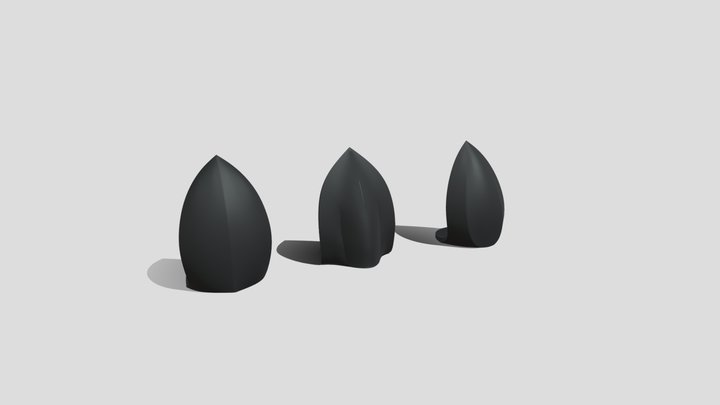 3x Paint Sampler for 3D Print 3D Model