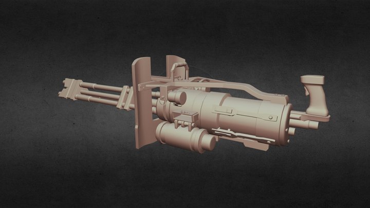 Minigun_v2 3D Model