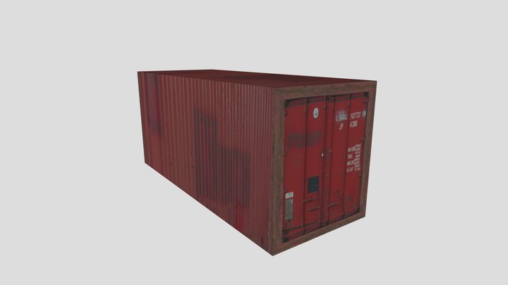 PSX Shipping Container Crate 3D Model