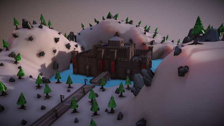 Castle Custom Modeling 3D Model