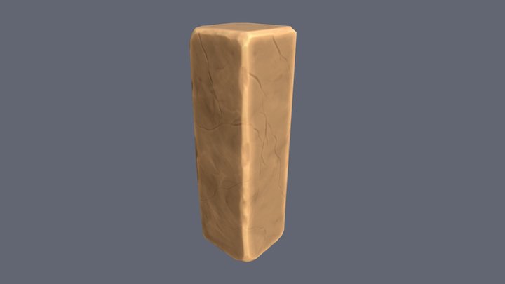 Stone Pillar _ 3Daily 2017 3D Model