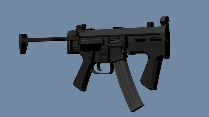 Low-Poly HK SMG II