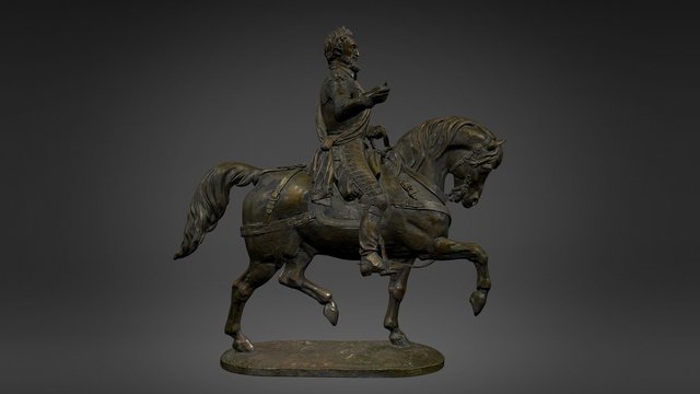 Henri IV à cheval 3D Model
