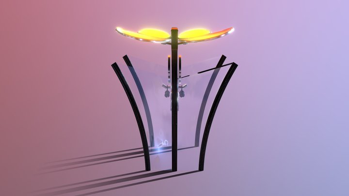 Future telephone booth 3D Model