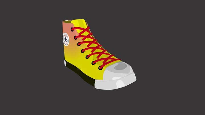 Shoe UVW 3D Model
