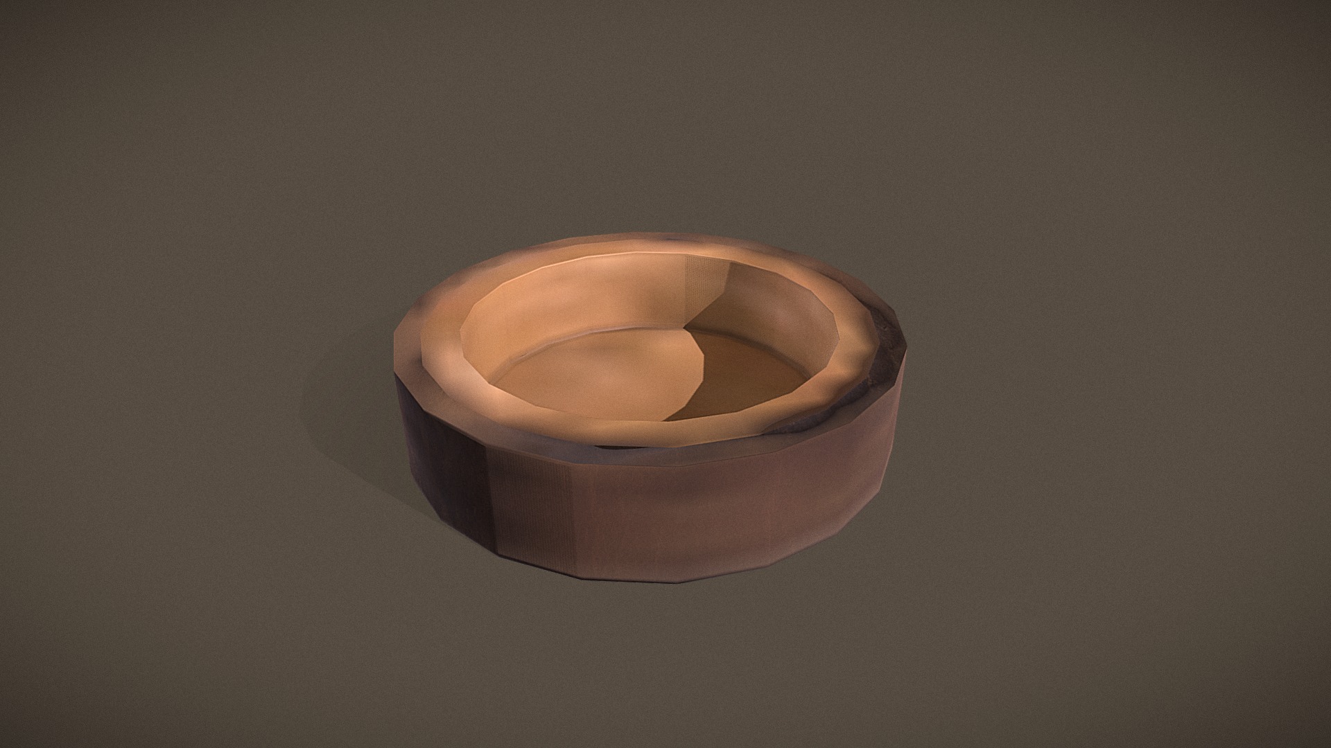 3D model Bark Bowl Short - This is a 3D model of the Bark Bowl Short. The 3D model is about a roll of toilet paper.