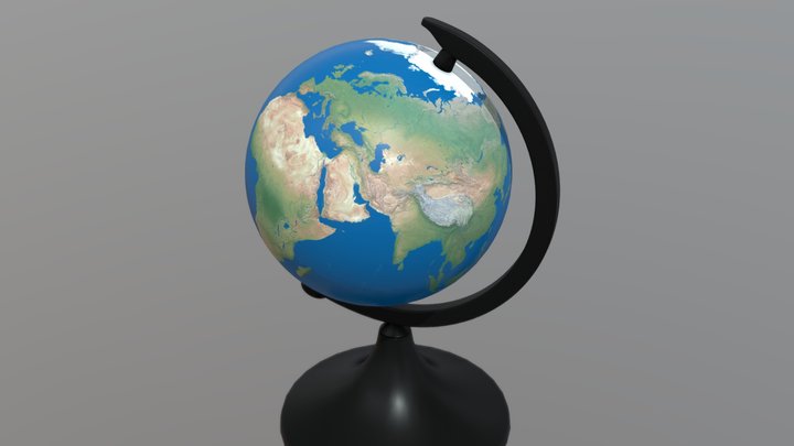 Desk Globe 3D Model