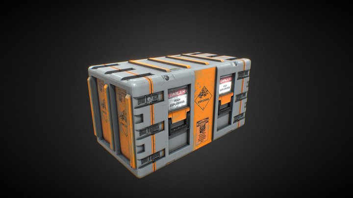 Explosive Crate 3D Model