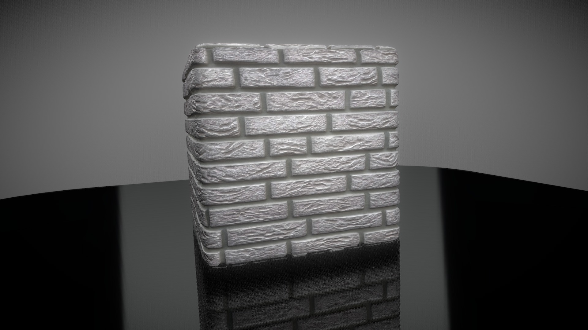 3D model Brick Wall 2 / High-Poly with Displacement Map - This is a 3D model of the Brick Wall 2 / High-Poly with Displacement Map. The 3D model is about a stack of books.