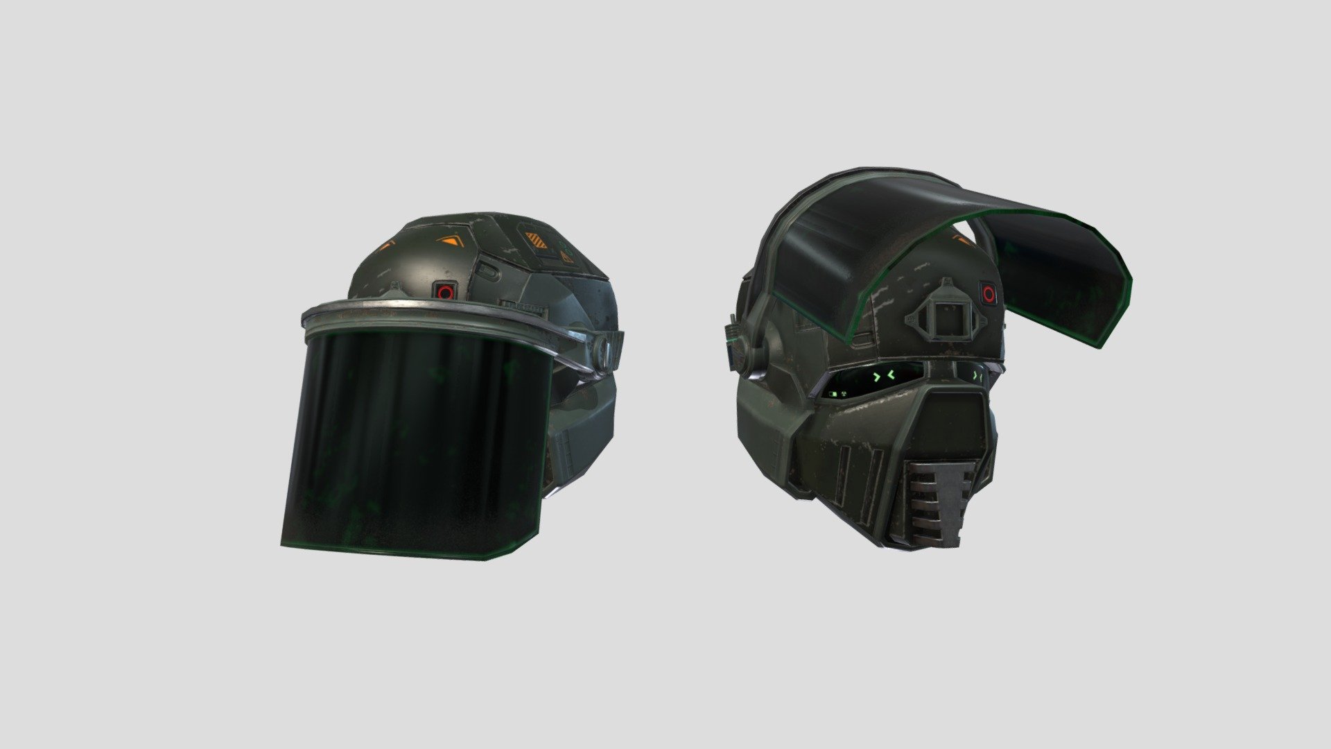 Scifi Warden Helmet - Buy Royalty Free 3D model by Goji Interactive ...