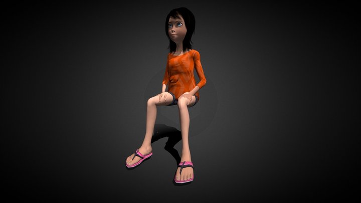 Sitting Idle_demo 3D Model