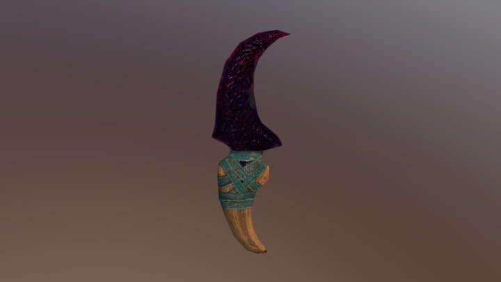 Obsidian Karambit 3D Model