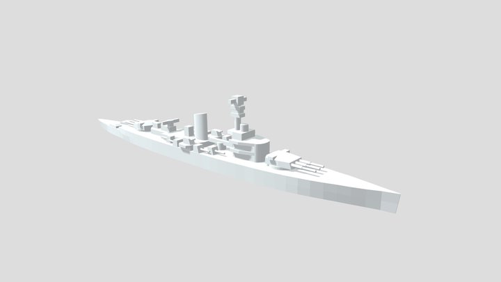 KMS Deutschland - Model for 1/4000 printing 3D Model