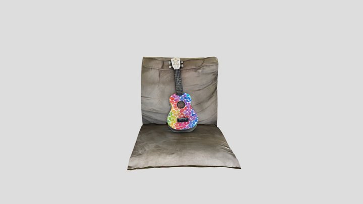 Ukulele on the couch 3D Model
