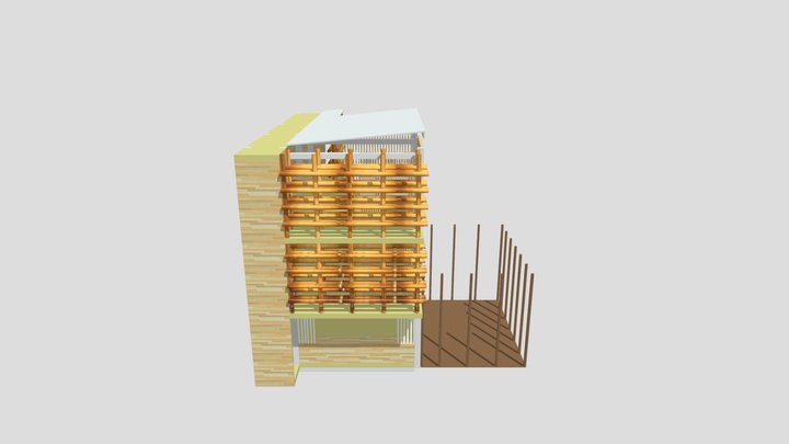 Vivienda Progresiva y Productiva 3D Model