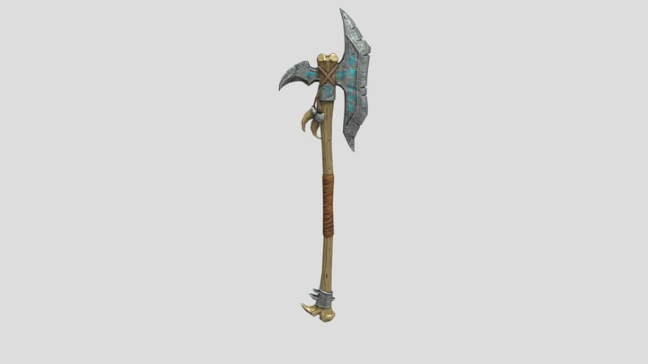 Weapon lowpoly runes 3D Model