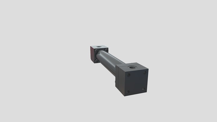 Hydraulic cylinder - mounting type T – Modèle 3D gratuit STL