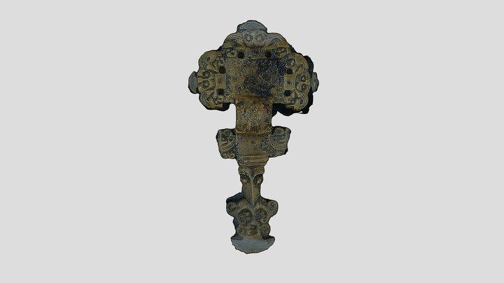 Cruciform Brooch from West Stow, England 3D Model