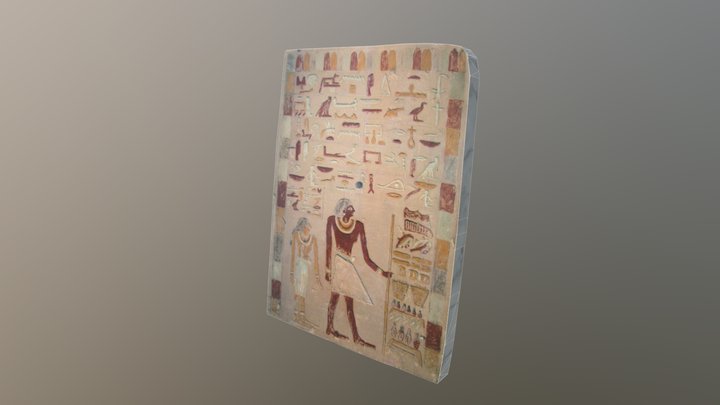 08 Stela of Maaty and his wife Dedwi 3D Model