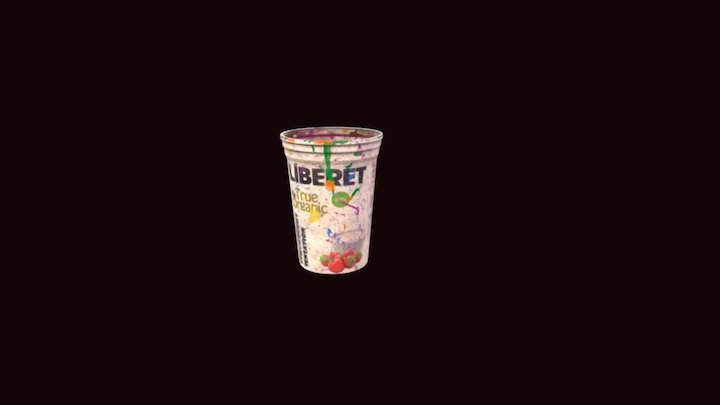 Yogurt Cup 3D Model