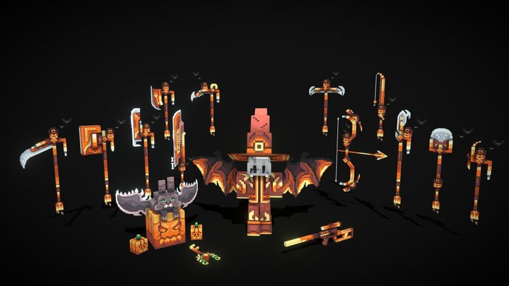 Halloween Set 3D Model