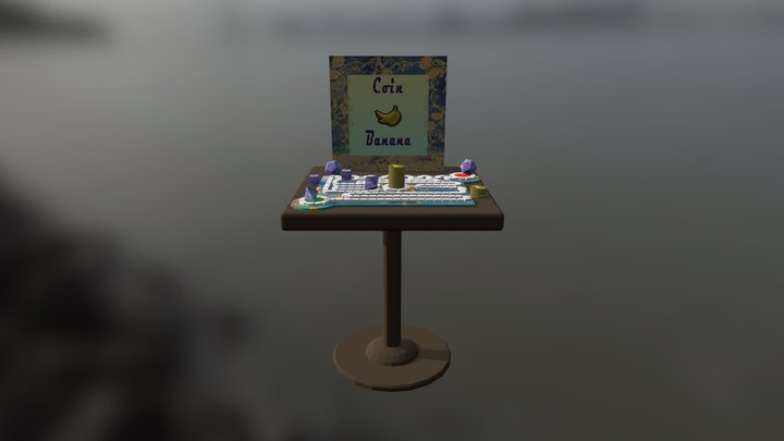 Coin Banana 3D Model
