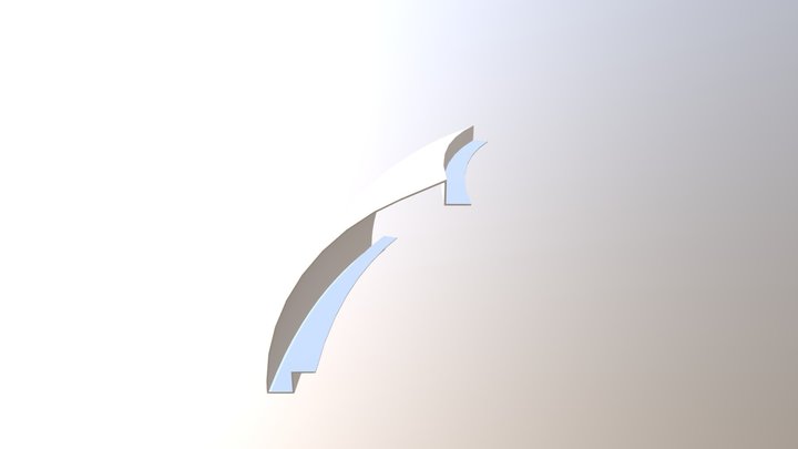 3D Print Of Curve, Mercedes Benz 3D Model