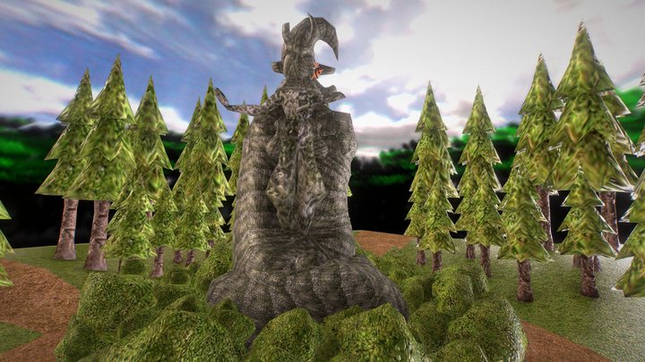 Sandman Forest Scene 3D Model