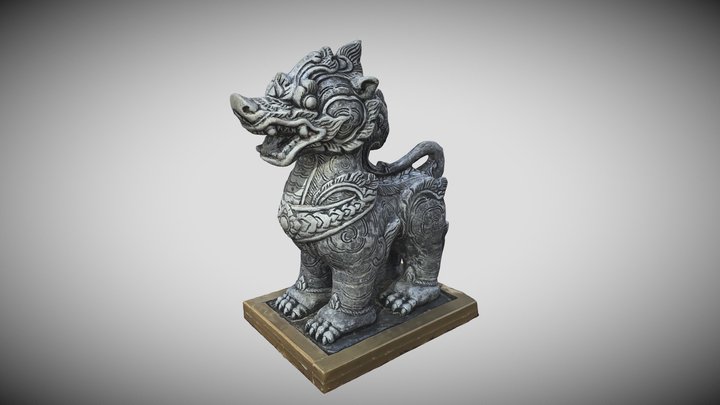Dragon Statue 3D Model