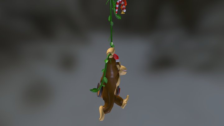 Donkey Kong (Christmas Ornament) WIP 3D Model