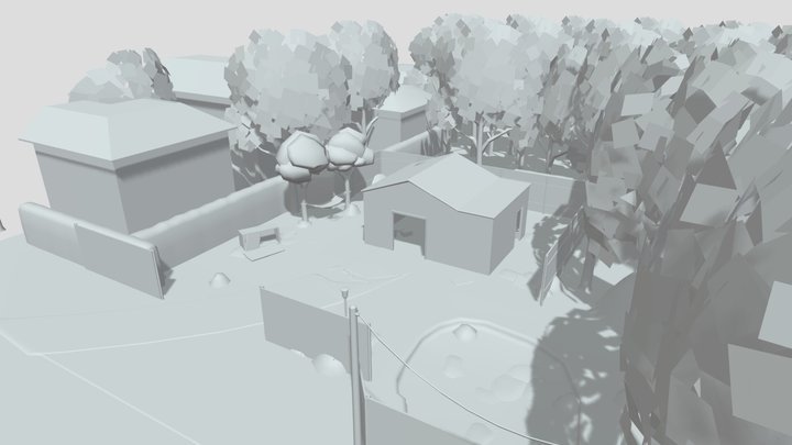 Ice scream 2 stall [no texture] 3D Model