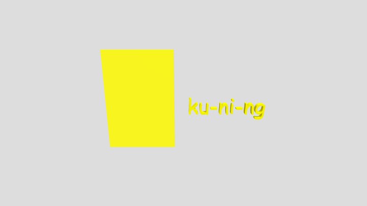 Warna Kuning 3D Model