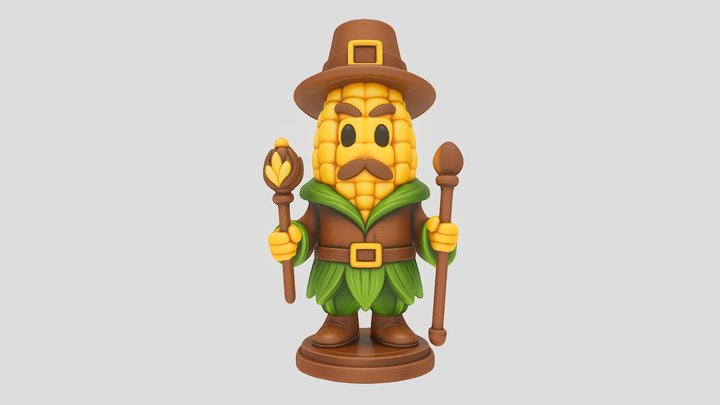 Corn Bishop Chess Piece
